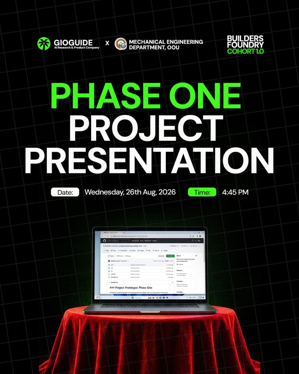 Builders Foundry Cohort 1.0 phase one project presentation
